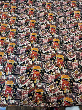 Roy Rogers Western Movie Poster Black & Yellow Queen Quilt 84x88